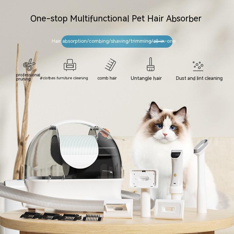 Pet Grooming Vacuum & Trimming Kit – 3L Dust Cup, 10kpa Suction, Wired