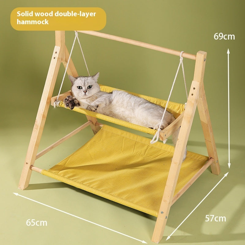 Sisal Cat Tree with Cozy Nest – Multi-Color Scratching Post & Play Tower