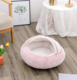 Warm Plush Pet Bed – Soft Winter Cushion for Cats & Dogs