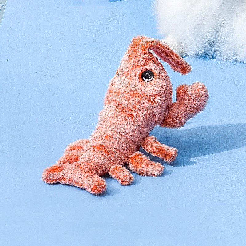 Interactive Jumping Lobster Cat Toy – USB Rechargeable Plush