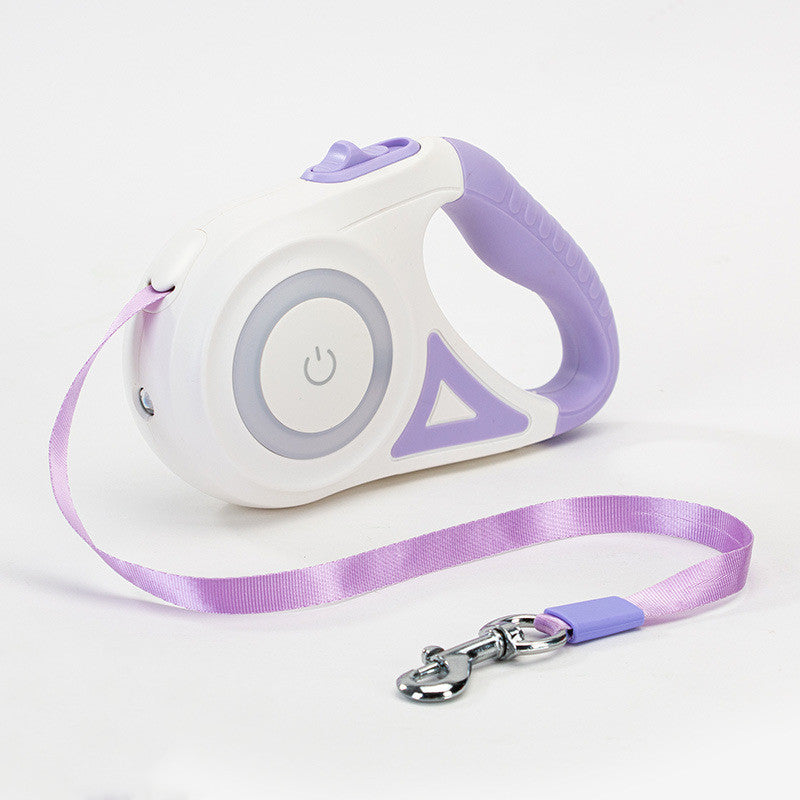 Retractable Dog Leash with One-Hand Brake – Telescopic, Explosion-Proof Options, with Optional Collar