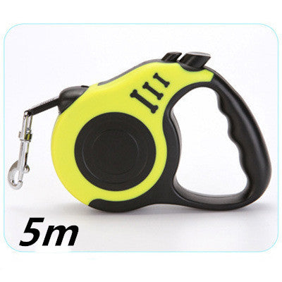 Retractable Pet Leash with One-Hand Lock – Durable Nylon Lead for Dogs & Cats