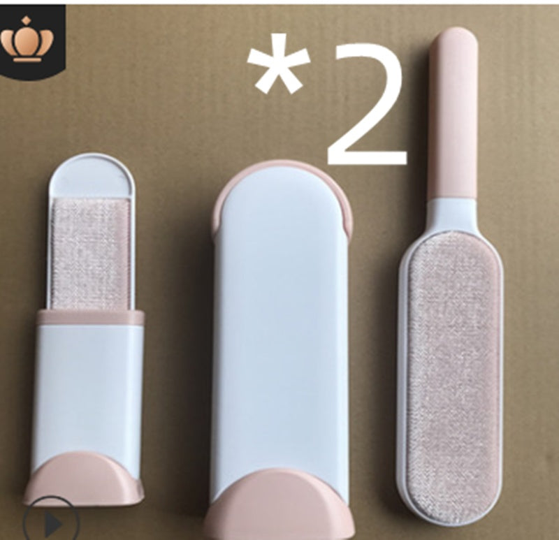 Reusable Pet Hair Remover with Self-Cleaning Base – Double-Sided Lint Brush