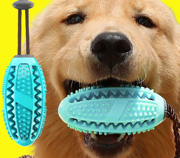 Interactive Suction Cup Tug Toy with Chew Ball – Teeth Cleaning Dog Toy