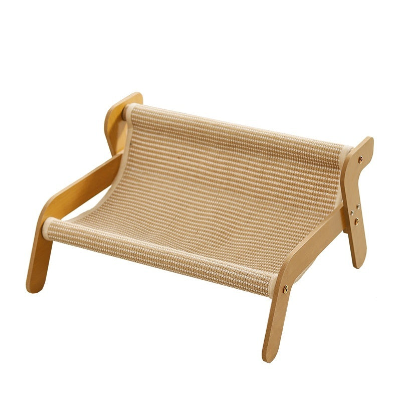 Cat Scratch Board Recliner – Multi-Functional Cat Nest & Scratch Pad with Replacement Mat