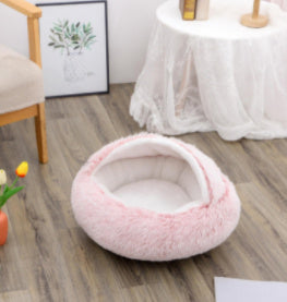 Warm Plush Pet Bed – Soft Winter Cushion for Cats & Dogs