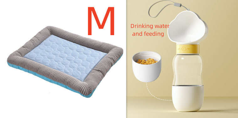 Self-Cooling Pet Mat – Washable Summer Bed Pad for Dogs & Cats (S/M/L)