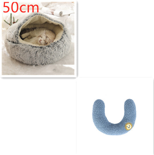 Warm Plush Pet Bed – Soft Winter Cushion for Cats & Dogs