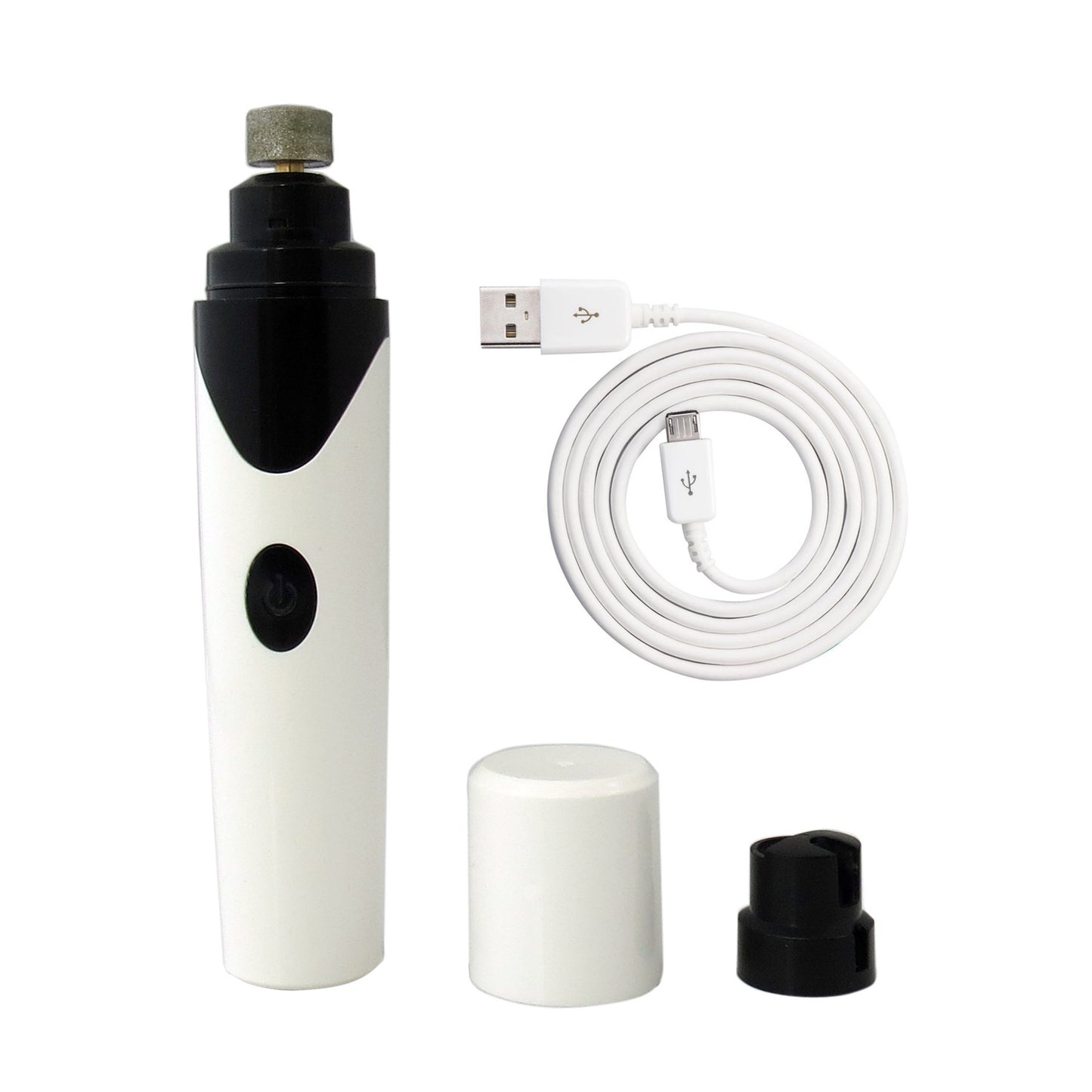 USB Rechargeable Pet Nail Grinder – Low Noise & Safe Grooming Tool for Dogs, Cats & Small Pets