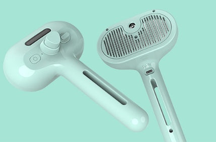 Pet Grooming Brush with Mist Spray – Dematting Comb & Hair Remover for Dogs & Cats