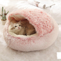 Warm Plush Pet Bed – Soft Winter Cushion for Cats & Dogs