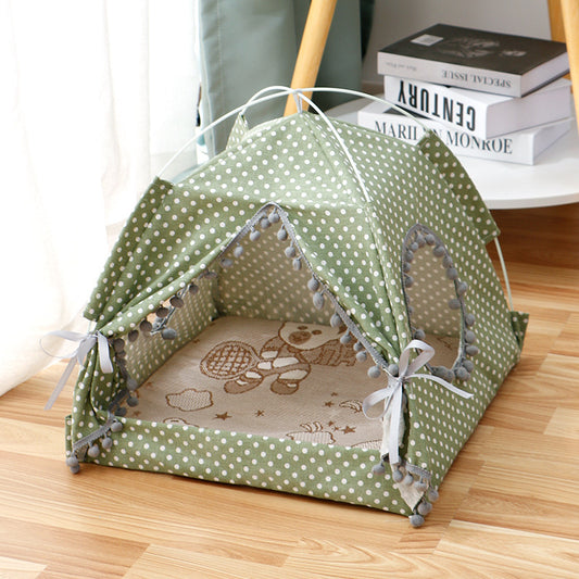 Portable Waterproof Pet House – Foldable Dog & Cat Bed (S–XL)