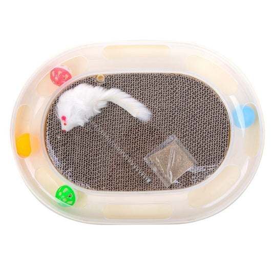 Durable Plastic Pet Throwing Toy – Interactive Round Design