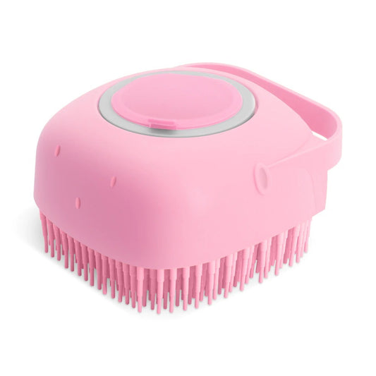 2-in-1 Silicone Soap Scrubber Dispenser – Bath Brush & Massager