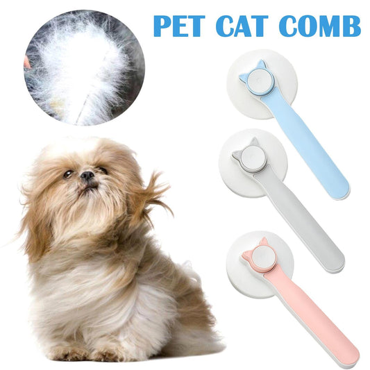Self-Cleaning Slicker Brush for Dogs & Cats – Grooming, Shedding & Massage Tool