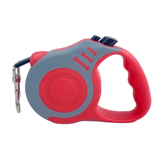 Retractable Pet Leash with One-Hand Lock – Durable Nylon Lead for Dogs & Cats