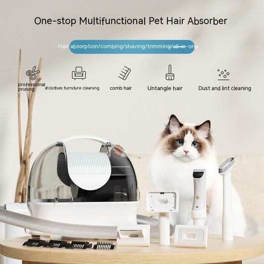 Pet Grooming Vacuum & Trimming Kit – 3L Dust Cup, 10kpa Suction, Wired